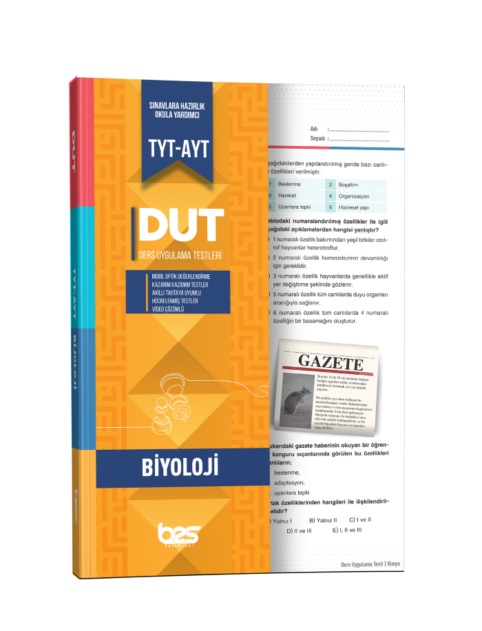 BES DUT TYT AYT UYGULAMA TESTİ BİYOLOJİ - 2025-26